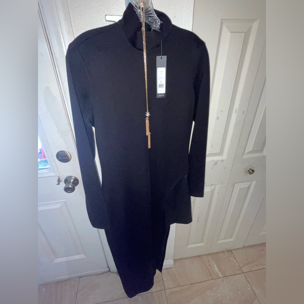 BCBG Black Long Sleeve Dress